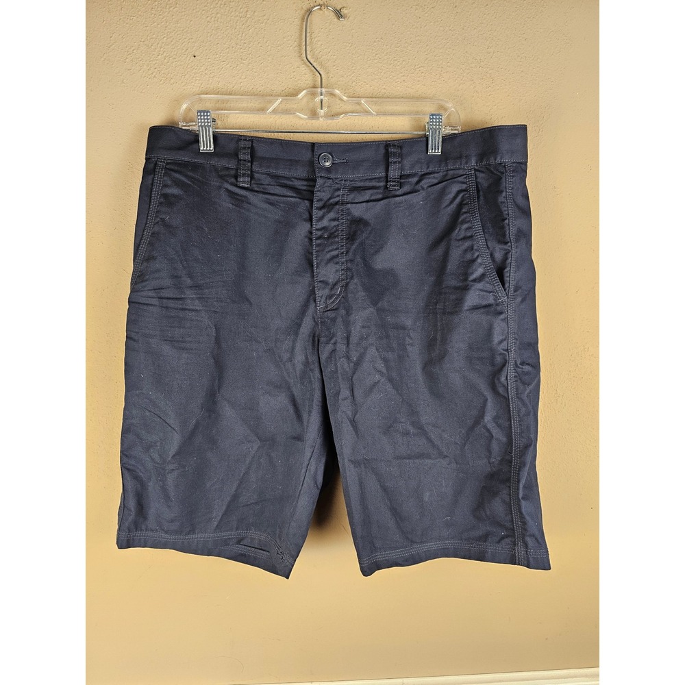 John Varvatos USA Mens Navy Bermuda Shorts 36